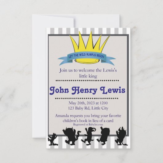 ワイルドな騒ぎを始めよう 招待状 (正面)