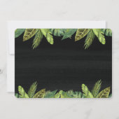 ワイルドな1歳誕生日写真招待状 男の子 サファリ 招待状 (裏面)