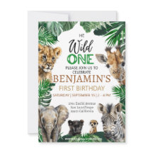 ワイルドな1歳誕生日 サファリ