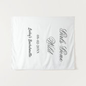 ワイルドにいこう！ガールズ・パーティー　日付　花嫁 タペストリー (正面(横))