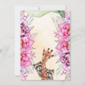 ワイルドにいこう!子供のジャングルパーティー招待状 招待状 (裏面)