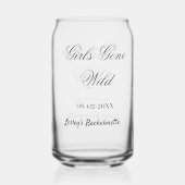 ワイルドにいこう！花嫁の名前とパーティ日付 ガラス缶 (裏面)