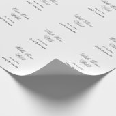 ワイルドにいこう！花嫁の名前とパーティ日付 ラッピングペーパー (角)