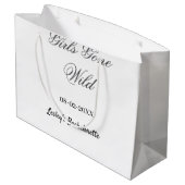 ワイルドにいこう！花嫁の名前とパーティ日程 ラージペーパーバッグ (裏面アングル)