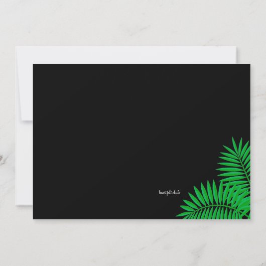 ワイルドにしよう 招待状 (裏面)