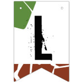 ワイルドにしよう | Safariをテーマにしたパーティー |誕生日 バンティングフラッグ (第2の旗)