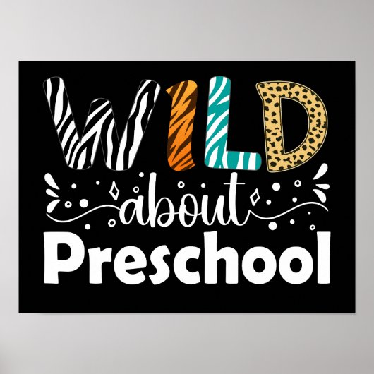 ワイルドについて就学前の学生先生 おもしろい ポスター (正面)