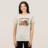 ワイルドになる話だ トライブレンドTシャツ (正面全面)