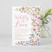 ワイルドに恋する ワイルドフラワーガーデン ブライダルシャワー 招待状 (スタンド正面)
