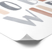 ワイルドに生まれたボーホキッズルームデコ ポスター (角)