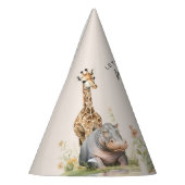 ワイルドに行こう |子供の誕生日パーティー パーティーハット (左)