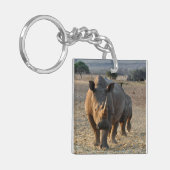 ワイルドのグレーRhino キーホルダー (正面左)