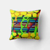 ワイルドのリズム:アフロセントリック・コラージュ クッション (裏面)