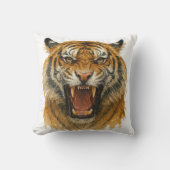 ワイルドの叫び声:すべてのの強ストライプさ クッション (正面)