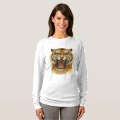 ワイルドの叫び声：すべてのの強ストライプさ Tシャツ (正面フル)