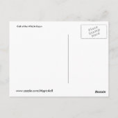 ワイルドの呼びかけ。 ポストカード (裏面)