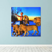 ワイルドの呼び出し キャンバスプリント (インサイチュ (ウッドフロア))