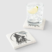 ワイルドの呼び出し ストーンコースター (横)