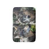 ワイルドの灰色の狼 バスマット (正面縦)
