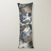 ワイルドの灰色の狼 ボディピロー (裏面 (縦))