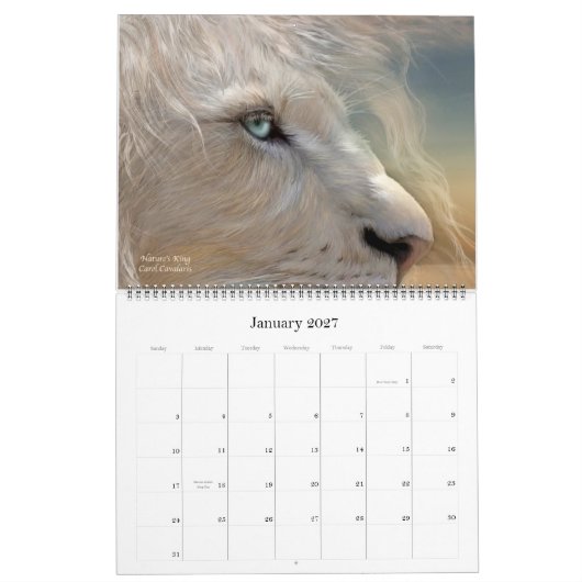 ワイルドの精神 – 2012年を締めくくる暦 カレンダー (1月 2027)