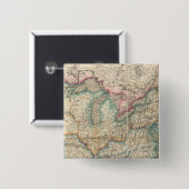 ワイルドの軍隊マップ統一されたオブザ州 缶バッジ (正面&裏面)