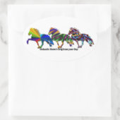 ワイルドアイスランド語 楕円形シール (バッグ)