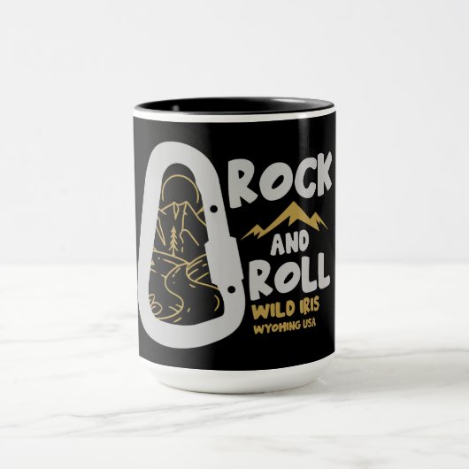 ワイルドアイリスワイオミンアルピニズムUSA マグカップ (中央)