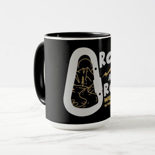 ワイルドアイリスワイオミンアルピニズムUSA マグカップ (正面左)