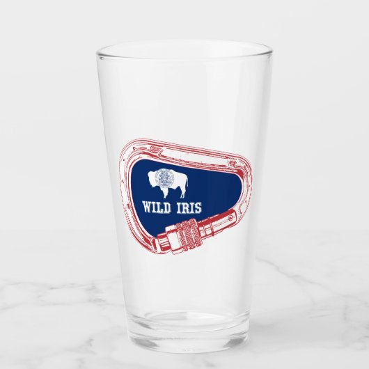 ワイルドアイリス登山カラビナー タンブラーグラス (正面)