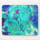 ワイルドアクアウォーター抽象芸術 マウスパッド (正面)
