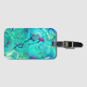 ワイルドアクアウォーター抽象芸術 ラゲッジタグ (正面横)