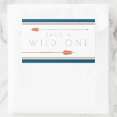 ワイルドアステカワン |最初の誕生日 長方形シール (バッグ)