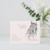 ワイルドアットハートウォーターカラーホースブライダルシャワー インビテーションポストカード (スタンド正面)