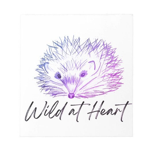 ワイルドアットハートヘッジホッグスケッチ ノートパッド (正面)