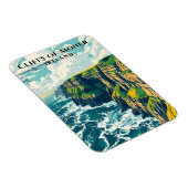 ワイルドアトランティックウェイアイルランドのモハーの崖 マグネット (右側)