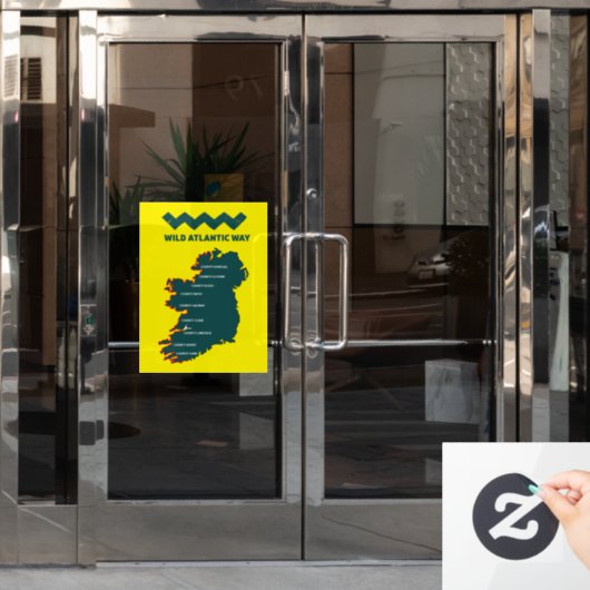 ワイルドアトランティックウェイアイルランドの沿岸旅行 ウィンドウサイン (オフィスドア)