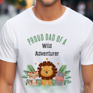 ワイルドアドベンチャージャングルサファリアニマルズ誕生日 Tシャツ