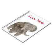 ワイルドアニマルアートエレファントカスタム ノートブック (左側)