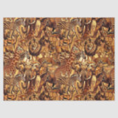 ワイルドアニマルコラージサファリID1149 薄葉紙 (正面)