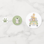 ワイルドアニマルサファリ男の赤ちゃんシャワー コンフェッティ (正面)