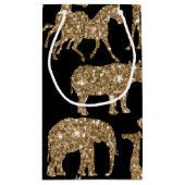 ワイルドアニマルズサファエレガントリゴールデングリッタースパルクル スモールペーパーバッグ (裏面)