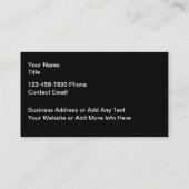 ワイルドアニマルタイガーの名刺 名刺 (裏面)