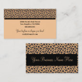 ワイルドアニマルプリントハイファッションブティックデザイナー 名刺 (正面/裏面)