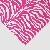 ワイルドアニマルプリント、ゼブライン明るい赤紫色ピンクと白 薄葉紙 (詳細)