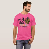 ワイルドアバトヒョウ新学期茶 Tシャツ (正面フル)