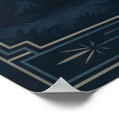 ワイルドアフターダーク – 夜行性野生生物の漫画シーン ポスター (角)