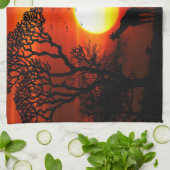 ワイルドアフリカキッチンタオル キッチンタオル (折り畳み)