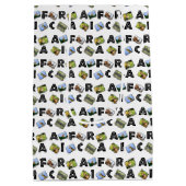 ワイルドアフリカコラージュ中抱き枕 ミディアムペーパーバッグ (裏面)