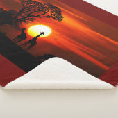 ワイルドアフリカベビーブランケットスモール シェルパブランケット (3/4)